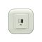 Розетка 1-USB Ovivo Loft белый+серый