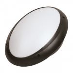 Світильник під цоколь Е27 IP65 Horoz AQUA OVAL OPAL чорний