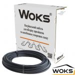 Теплый пол Woks 30T прочный нагревательный кабель двужильный 50м 1469Вт 0924029