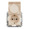 Розетка з заземленням, зі шторками та кришкою Бежевий Sedna Design Schneider Electric SDD112024