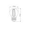 LED лампа TITANUM  Filament G45 4W E27 2200K бронза