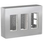  Блок unica system + открытая установка 3х4 Алюминий NU123430 Schneider Electric