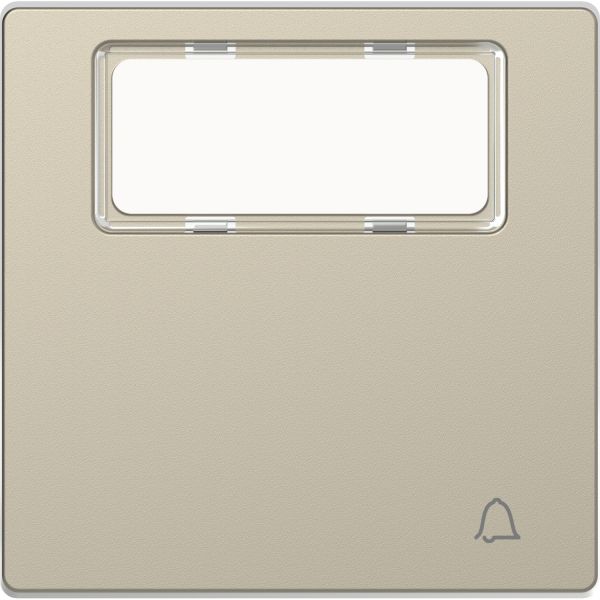 Клавиша 1-ная Звонок с полем для надписи Merten D-Life MTN3365-6033 Сахара