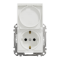 Розетка з заземленням, зі шторками, та з кришкою IP44 Білий Sedna Design Schneider Electric SDD211024