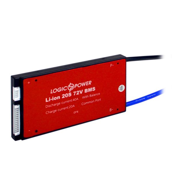 Плата BMS LP LogicPower Li-ion 72V 20S Dis 40A Ch 20A