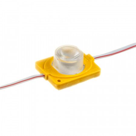 Светодиодный модуль инжекторный 12V SMD3030 1,5Вт 1 диод IP65 Standart желтый