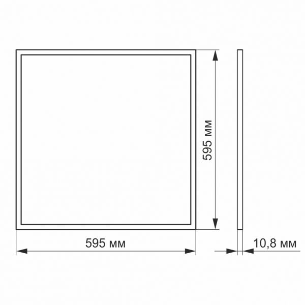 LED панель VIDEX 40W 4100K матовая