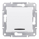 Выключатель одноклавишный с индикатором, белый Sedna Schneider Electric SDN1400121