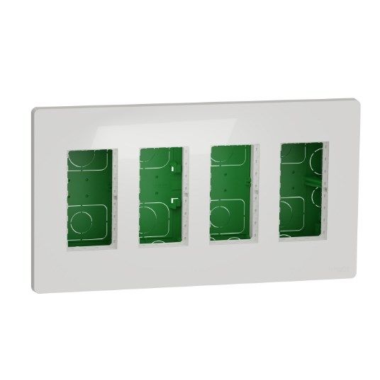 NU174418 Блок unica system+ прихована вставка 4х4 білий