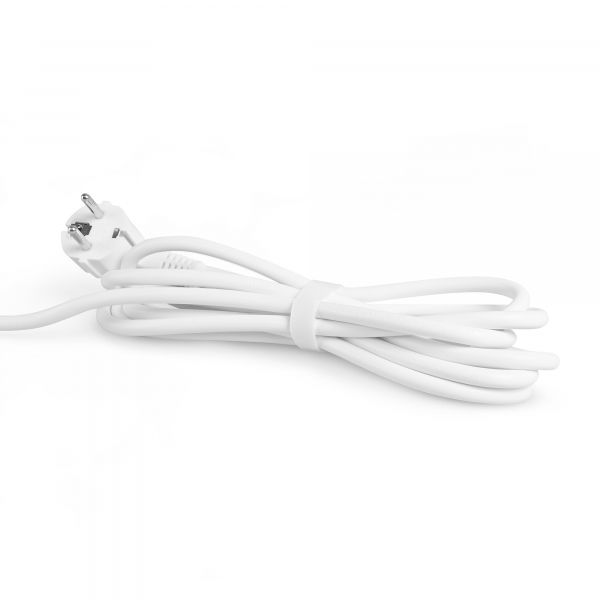 Сетевой удлинитель VIDEX ONCORD с/з 4п 3м (3x1.5мм) с кнопкой White