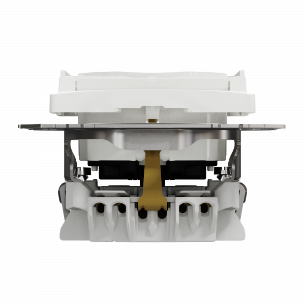 Розетка з заземленням, зі шторками та кришкою Білий Sedna Design Schneider Electric SDD111024