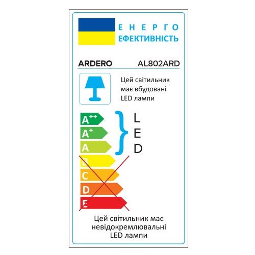 Накладний світлодіодний світильник 36W квадрат 3050Lm 5000K Ardero білий AL802ARD