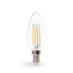 Лампа светодиодная свеча 6W E14 2700K filament Feron LB-158 C37