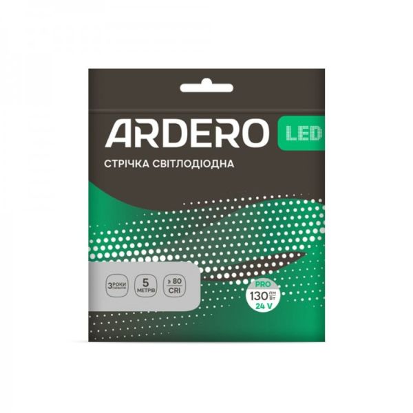 Лента светодиодная 24V DC SMD2835 Ardero LS812ARD PRO 13.5Вт-м 4000K IP20 8ммх5метров