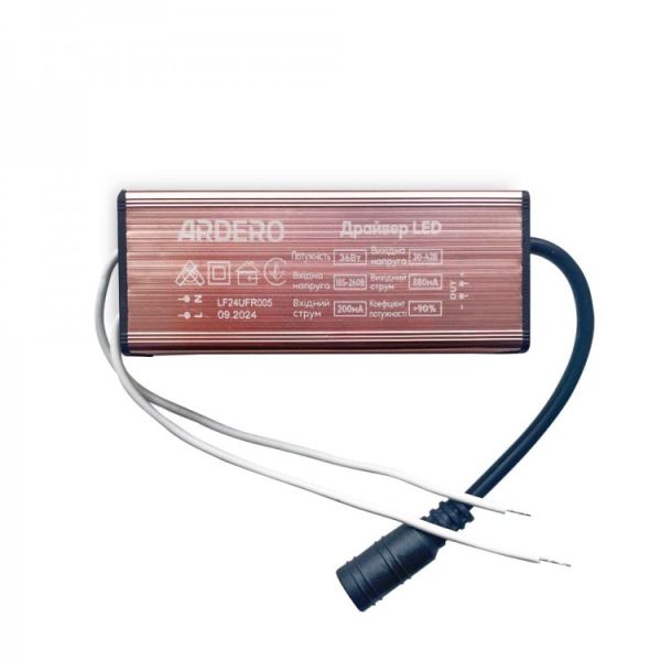 Драйвер для панелі Led Ardero AL2118ARD 36Вт вихідна напруга 30-42В
