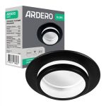 Світильник вбудований Ardero DL2815 під лампу MR16 G5.3 max 13Вт чорний