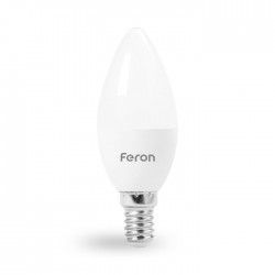 Лампа Feron led 6W 3000K 500Lm E14 LB-737 C37 230V свічка