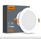 Світильник вбудований Led точковий Videx коло 9W 5000K 830Lm 230V IP44 145х26mm білий