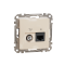 Розетка RJ45 категорія 6 UTP -TV Бежевий Sedna Design Schneider Electric SDD112469T