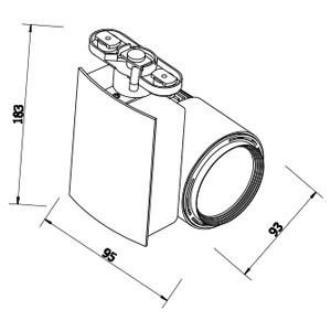 Светильник трековый светодиодный MADRID 40W 4200K белый Horoz HL829L