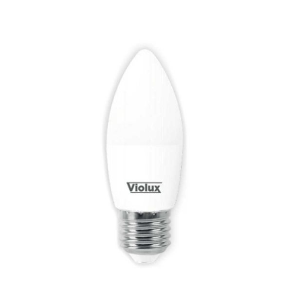 Лампа светодиодная BASIS C37 7W E27 6400K Violux