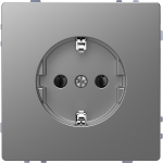 Розетка с заземлением QuickFlex SCHUKO Merten D-Life MTN2301-6036 Нержавеющая сталь