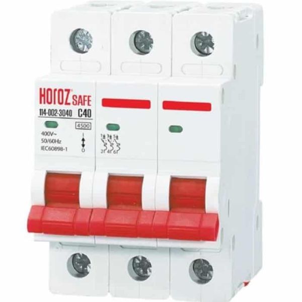 Автоматичний вимикач Horoz SAFE 40А 3P С