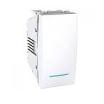 MGU3.101.18N Вимикач одноклавішний 1мод. з підсвіткою білий Unica Schneider Electric