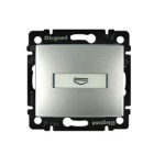 Вимикач з карткою 10А алюміній Valena Legrand 770234