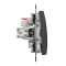 Одноклавішний вимикач з LED підсвіткою Чорний Sedna Design Schneider Electric SDD114101L