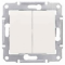 Выключатель двухклавишный слоновая кость Sedna Schneider Electric SDN0300123