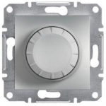 Светорегулятор поворотный 315 ВА (диммер) Алюминий Asfora Plus Schneider Electric EPH6600161