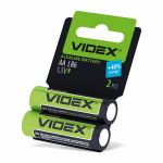 Батарейка лужна Videx LR6/AA 2шт SHRINK CARD (ціна за 1 штуку)