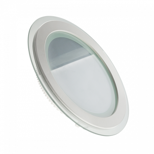 Встроенный светодиодный светильник Круг 12W-4000 GLASS