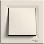 Переключатель перекрестный 1-клавишный кремовый Asfora Schneider Electric EPH0500123