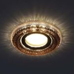 Вбудований світильник Feron CD877 з LED підсвічуванням чайний