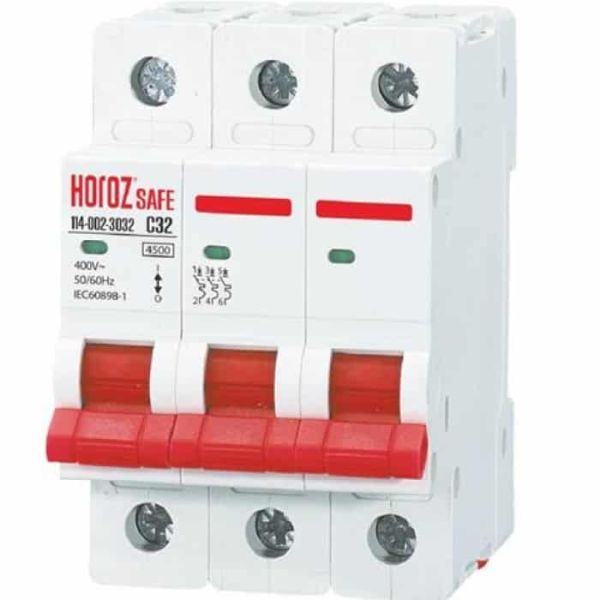Автоматичний вимикач Horoz SAFE 32А 3P С