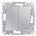 Выключатель двухклавишный алюминий Sedna Schneider Electric SDN0300160