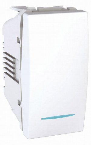 MGU3.106.18N Кнопка 1мод. з підсв. біла Unica Schneider Electric