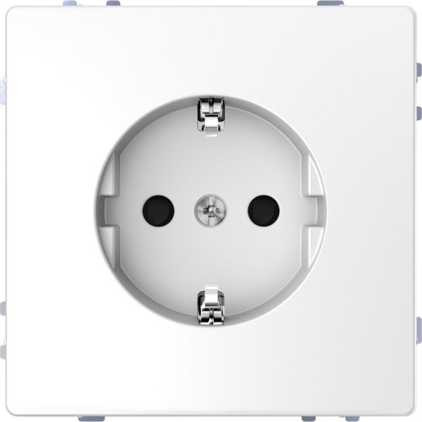 Розетка с заземлением со шторками QuickFlex SCHUKO Merten D-Life MTN2300-6035 Белый лотос