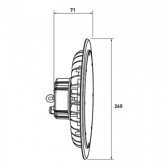 Світильник для високих стель 100W 5000K High Bay UFO IP65 EUROLAMP LED
