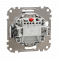 Одноклавішний вимикач з LED підсвіткою Алюміній Sedna Design Schneider Electric SDD113101L