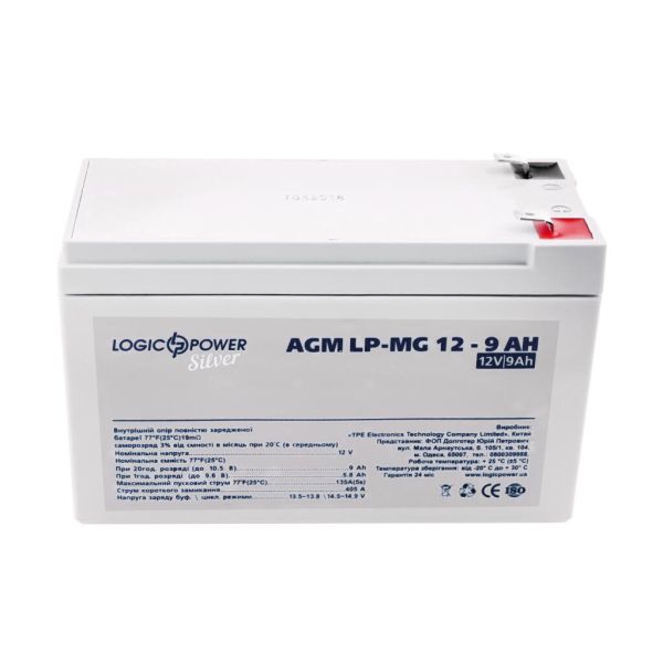 Аккумулятор мультигелевый AGM LP LogicPower LP-MG 12V - 9Ah Silver