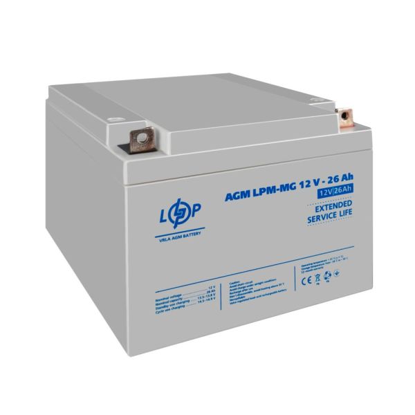Акумулятор мультигелевий AGM LP LogicPower LPM-MG 12V - 26Ah