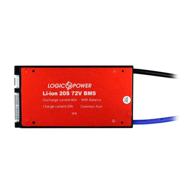 Плата BMS LP LogicPower Li-ion 72V 20S Dis 40A Ch 20A