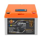 Акумулятор LiFePO4 LP LogicPower 12,8V-32Ah 410Wh BMS 50А-25A пластик LCD для ДБЖ