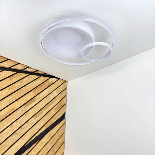 Світильник Led smart Violux Duos пульт 100W 3000-5000K IP20 коло білий
