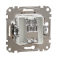 Кінцева TV розетка 4 дБ Бежевий Sedna Design Schneider Electric SDD112471