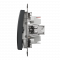 Одноклавішний кнопковий перемикач, Sedna Design & Element, Чорний, SDD114116, Schneider Electric