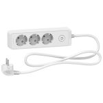 Удлинитель 3 розетки с заземлением 1,5 метра белый Schneider Electric Unica Extend ST9431W